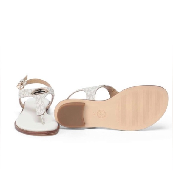 NWOB MICHAEL KORS authentic MK Plate Thong sandal no box - Picture 12 of 12